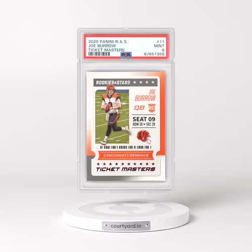 2020 Panini Rookies & Stars Ticket Masters #11 Joe Burrow (PSA 9 MINT)