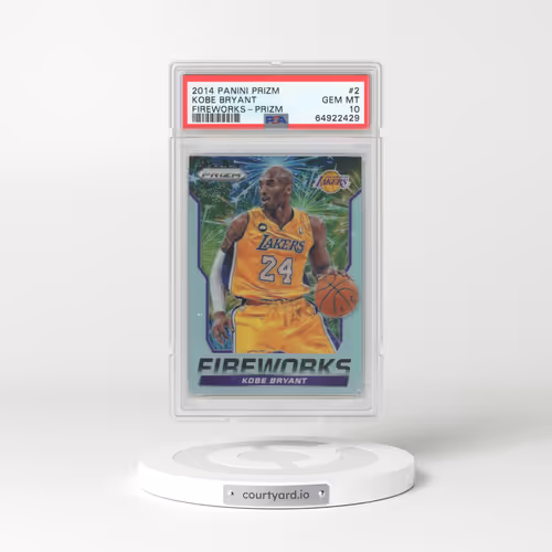 2014 Panini Prizm Fireworks #2 Kobe Bryant - Prizm (PSA 10 GEM MINT)