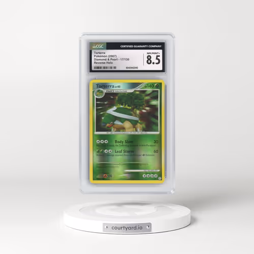 2007 Diamond & Pearl #17/130 Torterra - Reverse Holo (CGC 8.5 NM-MT+)