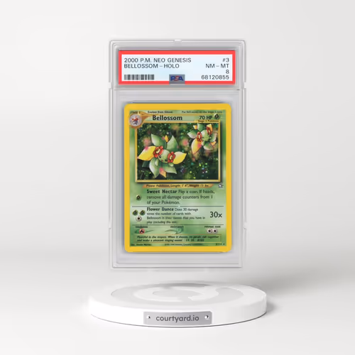 2000 Pokémon Neo Genesis #3 Bellossom - Holo (PSA 8 NM-MT)