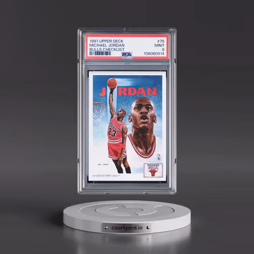 1991 Upper Deck #75 Michael Jordan - Bulls Checklist (PSA 9 MINT)