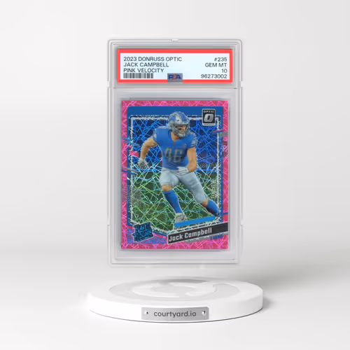 2023 Panini Donruss Optic #235 Jack Campbell - Pink Velocity (PSA 10 GEM MINT)