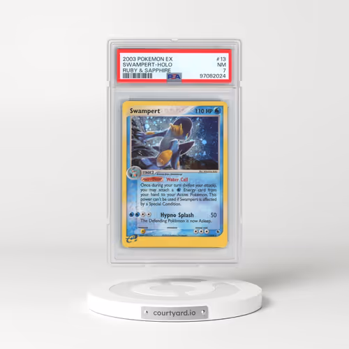 2003 Pokémon EX Ruby & Sapphire #13 Swampert - Holo (PSA 7 NM)
