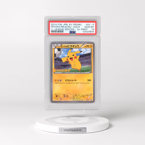 2014 Pokémon XY Promo #XY-P Pitch's Pikachu - Holo J-League Soccer-1st Print (PSA 10 GEM MINT)