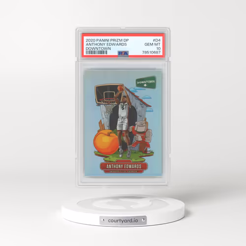 2020 Panini Prizm Draft Picks Downtown #D4 Anthony Edwards (PSA 10 GEM MINT)