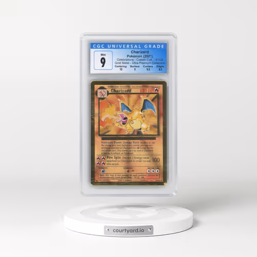 2021 Celebrations - Classic Collection #4/102 Charizard - Gold Metal - Celebrations Ultra-Premium Collection (CGC 9 MINT)