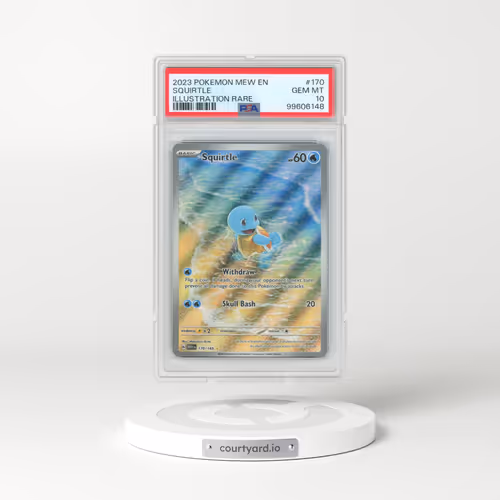 2023 Pokémon Mew EN-151 #170 Squirtle - Illustration Rare (PSA 10 GEM MINT)