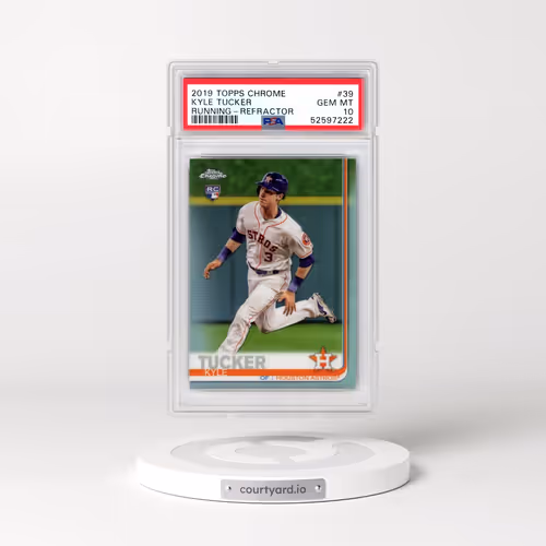 2019 Topps Chrome #39 Kyle Tucker - Running-Refractor (PSA 10 GEM MINT)