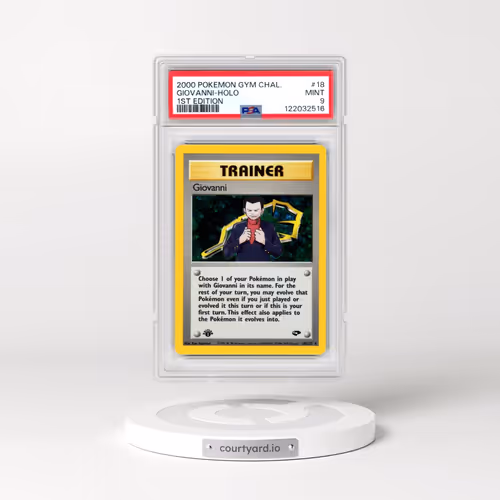 2000 Pokémon Gym Challenge #18 Giovanni - 1st Edition Holo (PSA 9 MINT)