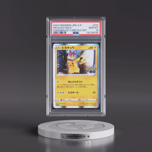 2022 Pokémon S Promo #272 Pikachu - Holo Pokemon Go Card File Set (PSA 10 GEM MINT)