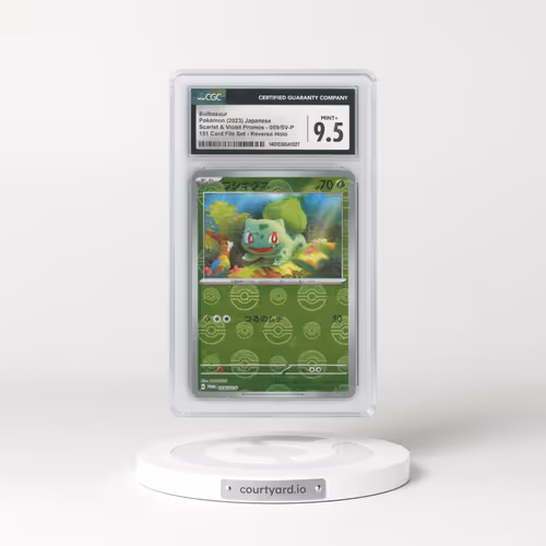 2022 Scarlet & Violet Promos #059/SV-P Bulbasaur - Reverse Holo 151 Card File Set Poke Ball (CGC 9.5 MINT+)