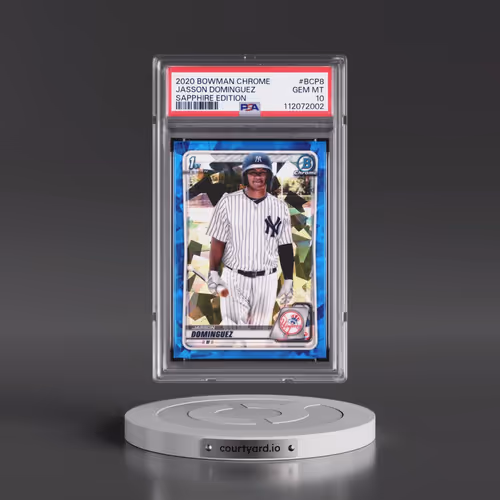 2020 Bowman Chrome Sapphire Edition #BCP8 Jasson Dominguez (PSA 10 GEM MINT)