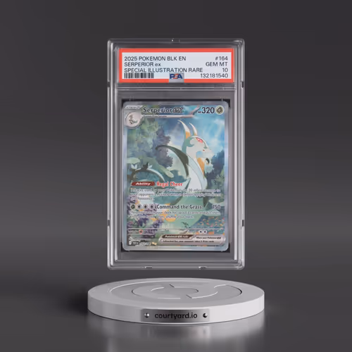 2025 Pokémon Blk EN-Black Bolt #164 Serperior EX - Holo Special Illustration Rare (PSA 10 GEM MINT)