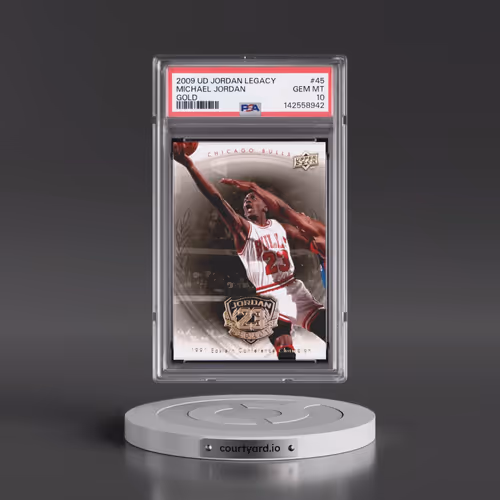 2009 Upper Deck Jordan Legacy Gold #45 Michael Jordan (PSA 10 GEM MINT)