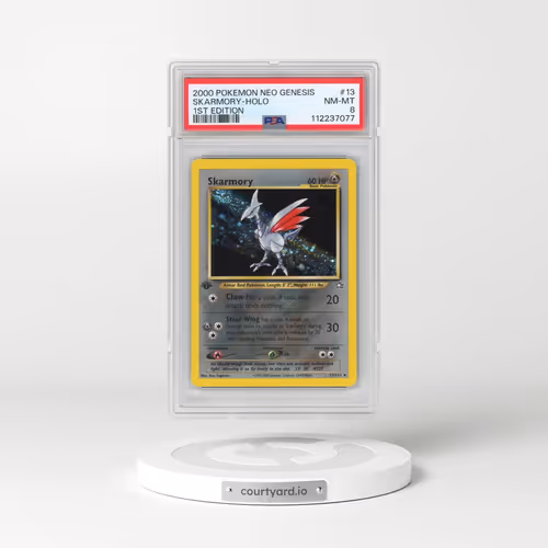 2000 Pokémon Neo Genesis #13 Skarmory - 1st Edition Holo (PSA 8 NM-MT)