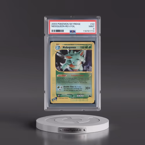 2003 Pokémon Skyridge #22 Nidoqueen - Reverse Foil (PSA 9 MINT)