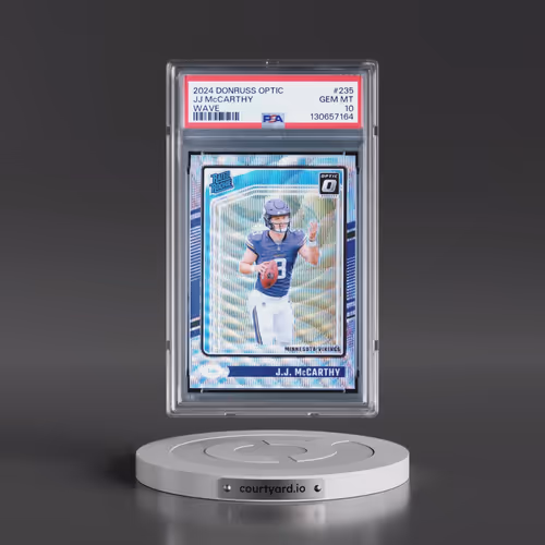 2024 Panini Donruss Optic #235 JJ McCarthy - Wave (PSA 10 GEM MINT)