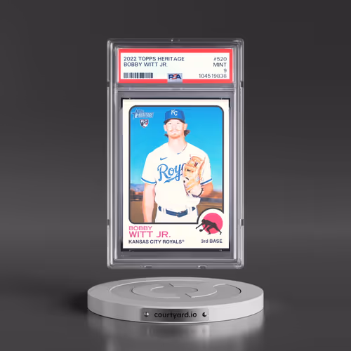 2022 Topps Heritage #520 Bobby Witt Jr. (PSA 9 MINT)