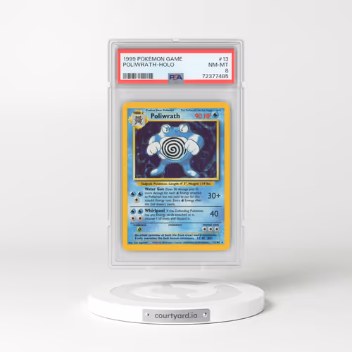 1999 Base Set #13 Poliwrath - Holo (PSA 8 NM-MT)