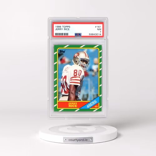 1986 Topps #161 Jerry Rice (PSA 7 NM)