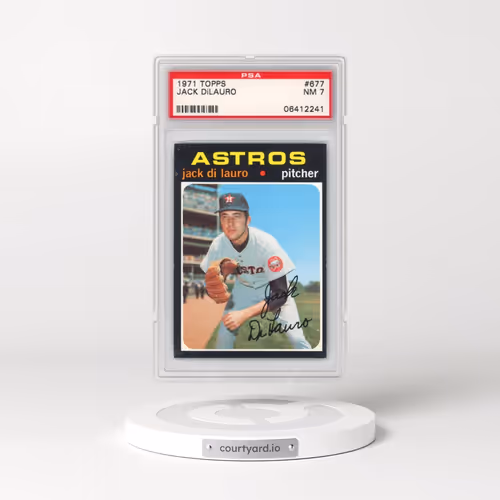 1971 Topps #677 Jack DiLauro (PSA 7 NM)