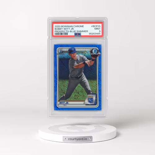 2020 Bowman Chrome Prospects #BCP25 Bobby Witt Jr. - Blue Shimmer (PSA 9 MINT)