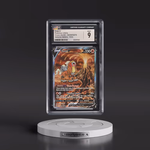 2023 Crown Zenith #GG36/GG70 Entei V - Galarian Gallery Holo (CGC 9 MINT)