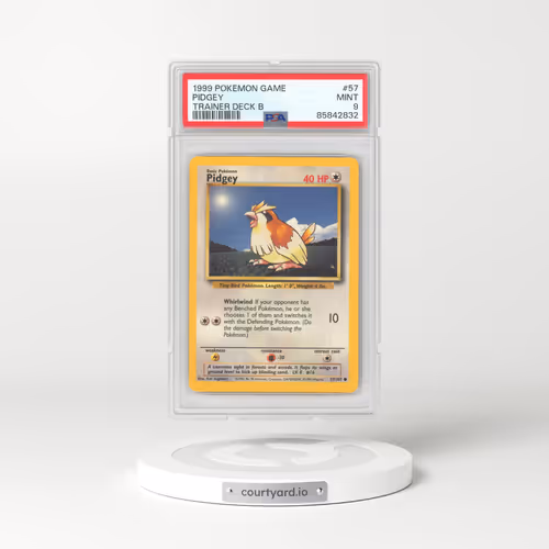 1999 Pokémon Game #57 Pidgey - Trainer Deck B (PSA 9 MINT)