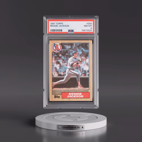 1987 Topps #300 Reggie Jackson (PSA 8 NM-MT)