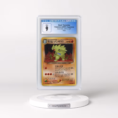 2001 Darkness, and to Light Dark Tyranitar - Holo (CGC 9 MINT)