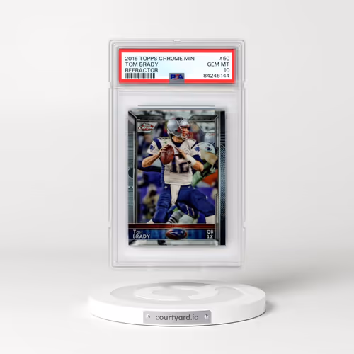 2015 Topps Chrome Mini #50 Tom Brady - Refractor (PSA 10 GEM MINT)