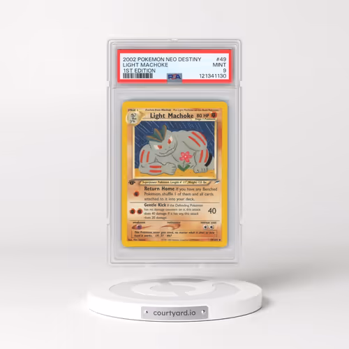 2002 Pokémon Neo Destiny #49 Light Machoke - 1st Edition (PSA 9 MINT)