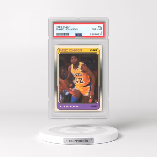1988 Fleer #67 Magic Johnson (PSA 8 NM-MT)