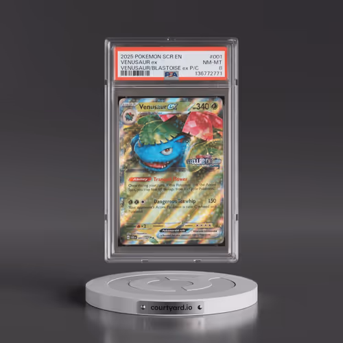 2025 Pokémon Scr EN-Stellar Crown #001 Venusaur EX - Holo Venusaur EX & Blastoise EX Premium Collect