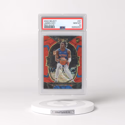 2022 Panini Select #87 Jaden Ivey - Red Wave (PSA 10 GEM MINT)
