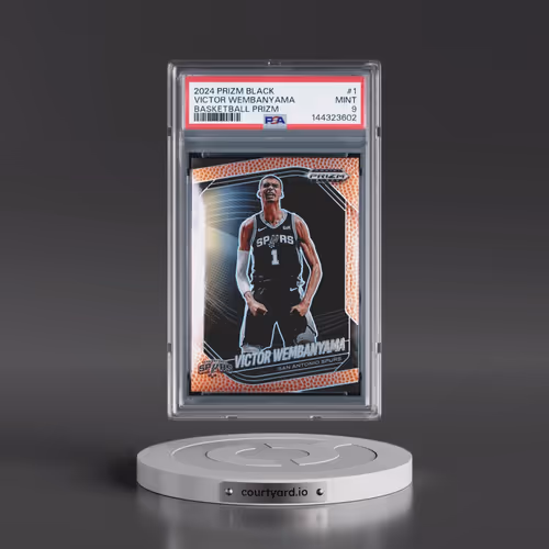 2024 Panini Prizm Black #1 Victor Wembanyama - Basketball Prizm (PSA 9 MINT)