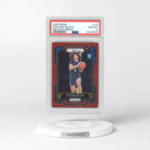 2023 Panini Prizm #170 Anthony Black - Red Fast Break (PSA 10 GEM MINT)