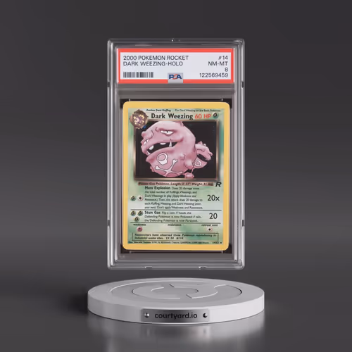 2000 Pokémon Rocket #14 Dark Weezing - Holo (PSA 8 NM-MT)