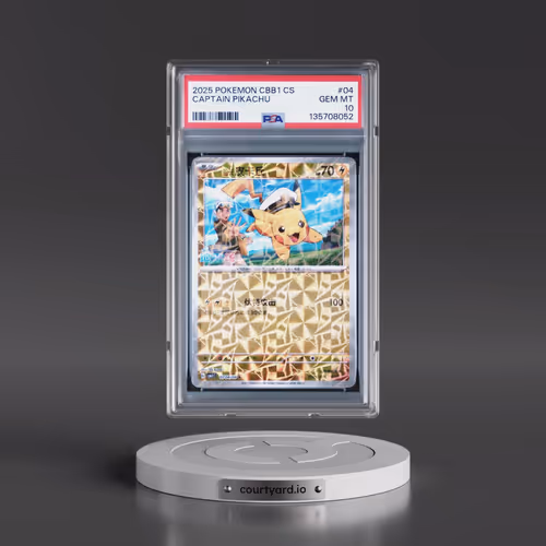 2025 Pokémon Simplified CBB1 C-Gem Pack Vol 1 #04 Captain Pikachu (PSA 10 GEM MINT)