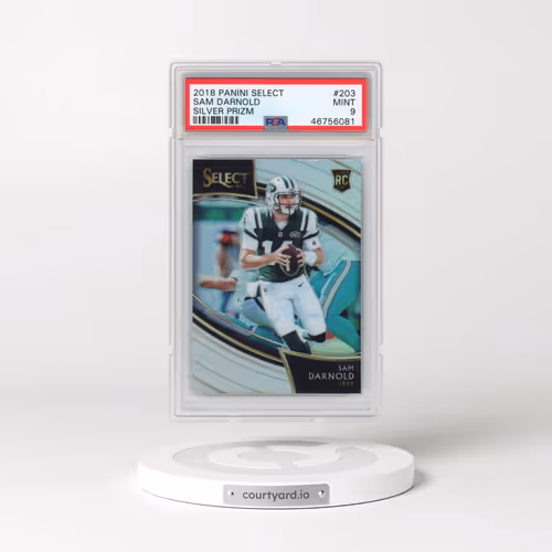 2018 Panini Select #203 Sam Darnold - Silver Prizm (PSA 9 MINT)