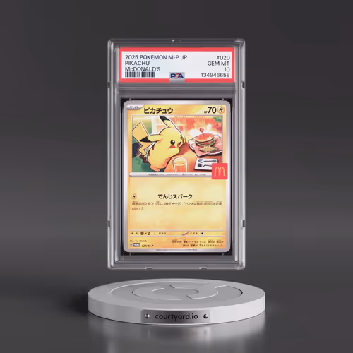 2025 Pokémon M-P Promo #020 Pikachu - McDonald's (PSA 10 GEM MINT)