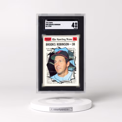 1970 Topps #455 Brooks Robinson - All-Star (SGC 4 VG-EX)