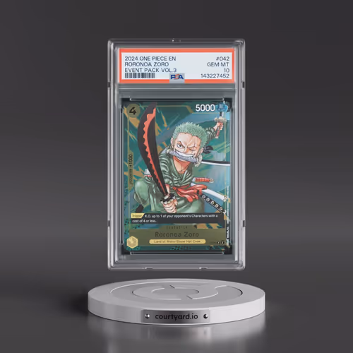 2024 One Piece Event Pack Vol.3 #042 Roronoa Zoro (PSA 10 GEM MINT)