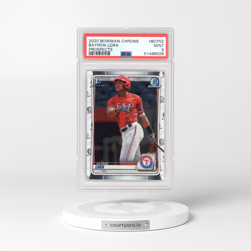 2020 Bowman Chrome Prospects #BCP52 Bayron Lora (PSA 9 MINT)
