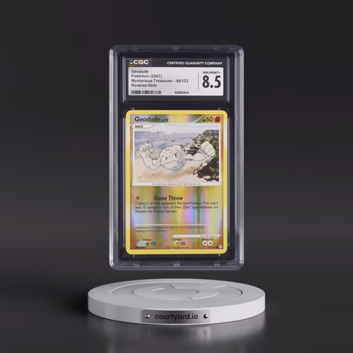 2007 Mysterious Treasures #84/123 Geodude - Reverse Holo (CGC 8.5 NM-MT+)