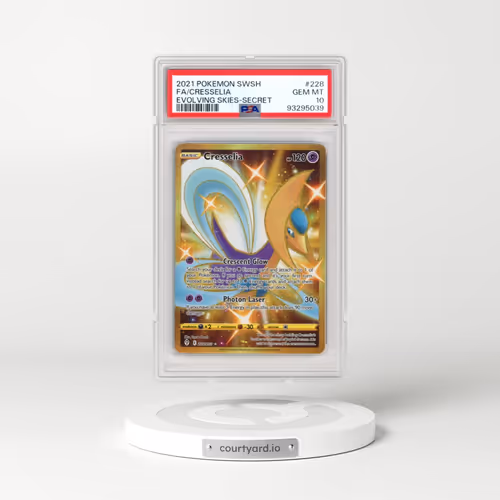 2021 Pokémon Sword & Shield Evolving Skies #228 Cresselia - Full Art Secret (PSA 10 GEM MINT)
