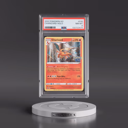2022 Pokémon Go #010 Charizard - Holo (PSA 8 NM-MT)