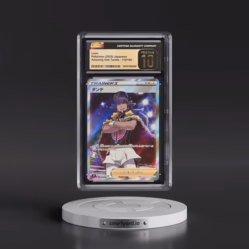 2020 Pokémon Sword & Shield Amazing Volt Tackle #110 Leon - Full Art (CGC 10 PRISTINE)