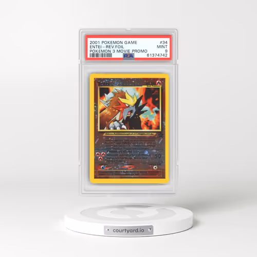 2001 Pokemon 3 Movie Promo #34 Entei - Holo (PSA 9 MINT)