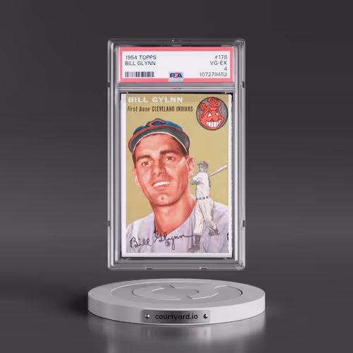 1954 Topps #178 Bill Glynn (PSA 4 VG-EX)